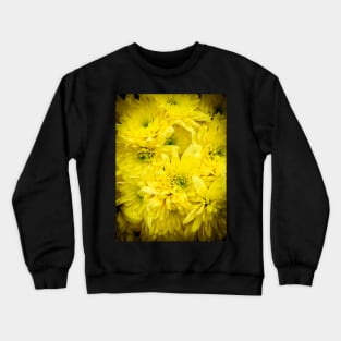 Yellow Flowers Blossoms Blooms Plants Botanical Crewneck Sweatshirt